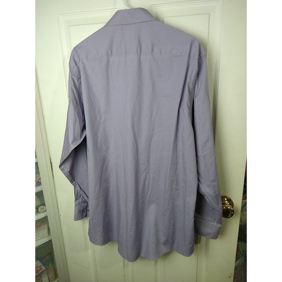 Pierre Cardin Lavender Long Collared Button Up Shirt. Size L - Picture 10 of 10